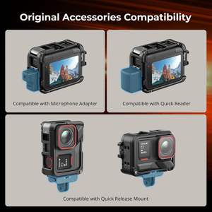 กรงกรอบยูทิลิตี้ขนาดเล็กสำหรับ Insta360 Ace Pro 2/ACE Pro, Claw and Cold SHOE สำหรับไมโครโฟนไฟวิดีโอ-5000 - Product Image 6