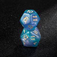 Dés polyédriques transparents en acrylique de qualité supérieure, numéros complets, pour Dungeons and Dragons, ensemble de dés cadeau pour joueurs