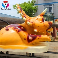 Suministro de fábrica Pista al aire libre Modelo de tren de fibra de vidrio Atractivo interior Escuela y parque de aventuras Uso para niños Parque de atracciones