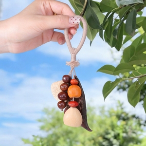 Wholesale Multi Type Handcrafted Fruit Shell Beads Hanging Decor <b>Wind</b> <b>Chime</b> DIY Natural Pendant Kit For Backpack - Product Image 5