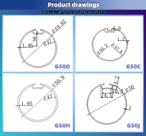 Vật Liệu Để Làm Rèm Cuốn Là Ống Tròn Hợp Kim Nhôm Có Sẵn Cho Nhà Thờ Ngoài Trời - Product Image 3