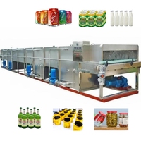 Machine de pasteurisation et de stérilisation pour bocaux en verre, conserves, légumes, tunnels de pasteurisation, boissons gazeuses, jus de fruits et viande