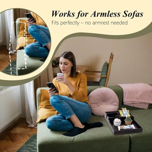 Sofa Movable Coffee <b>Tray</b> Wooden Rectangle 4-7 Compartments Multifunction <b>Storage</b> <b>Tray</b> For Home Snack Fruit Organization - Product Image 3