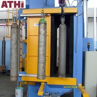 Équipement de sablage et de peinture par pulvérisation pour bouteilles de gaz GPL/GNC, cylindres en acier, machine de nettoyage des parois extérieures avec moteur