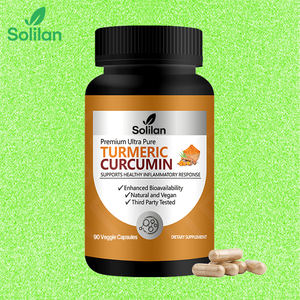 OEM Marque privée Suppléments à base de plantes 1500mg Poudre de curcumine biologique de curcuma et capsules d'extrait de poivre noir pour adultes - Product Image 1