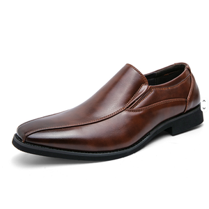 <b>Mens</b> Pure Leather Formal Dress <b>Shoes</b> Fashionable Man Oxford Loafers Slip-On Business <b>Work</b> Leather <b>Shoe</b> - Product Image 3
