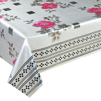 Rouleaux de nappes en PVC imprimées imperméables en gros, design personnalisé, faciles à nettoyer, housses de table en plastique pour cuisine et salle à manger