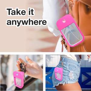 Funda Protectora de Silicona para Desinfectante de Manos, Llavero, para Botellas de Spray, Libre de BPA, Portátil, para Viajes, con Logotipo Personalizado - Product Image 3