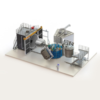 Machine à mouler rotative pour réservoir d'eau, appareil de moulage en acier inoxydable