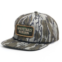 Groothandel 5-panel ongestructureerde Bottomland Camo sublimatieprint mode touwhoed