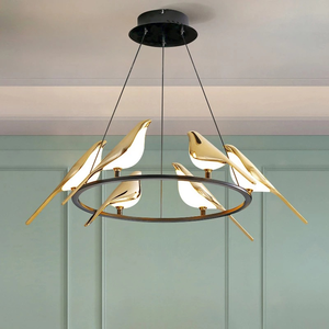 Lustres suspendus LED modernes et créatifs pour oiseaux, salon et chambre à coucher, luminaires de cuisine, luminaires de restaurant - Product Image 4
