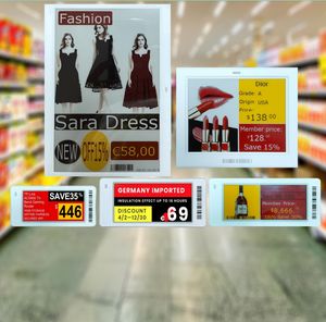 Étiquettes de prix numériques électroniques pour supermarchés, affichage E Ink Epaper durable de 7,5 pouces, vente en gros OEM ODM - Product Image 1