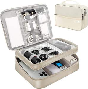 Free Sample Waterproof Portable Cable Organizer <b>Bag</b> Hard Protective Travel <b>Storage</b> <b>Bag</b> EVA OEM Power Bank Charging Case Case - Product Image 1