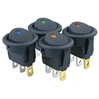Hoge Kwaliteit 6A/10A/16A 12V Led Dot Licht 3pin Auto Boot On/Off Spst Ronde tuimelschakelaar T85