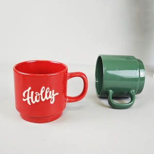 Fabricante que vende logotipo personalizado, superventas, Taza de cerámica, taza de café verde, taza de decoración de cerámica para beber esmaltada en Color de gran capacidad - Product Image 3