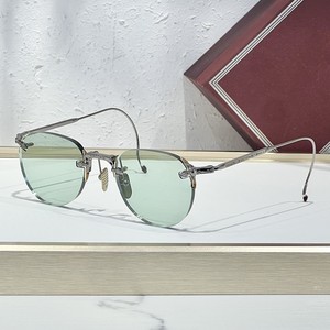 Gafas de Sol FAIRBANK de Lujo Transfronterizas, Moda Europea y Americana, Hechas a Mano en Japón, Montura Ovalada JMM sin Marco, UV400, para Deportes al Aire Libre - Product Image 4