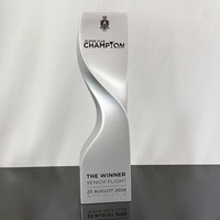Nouveau trophée en résine or, argent, bronze, personnalisé et gravé, trophée en résine en forme de S