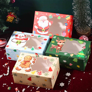 Tùy Chỉnh Sang Trọng Nến Thiết Lập Nhỏ Màu Đỏ Vuông Giáng Sinh Phim Hoạt Hình Các Mặt Hàng Bao Bì Bánh Kẹo Cho Món Quà Có Thể Gập Lại Hộp Với Cửa Sổ - Product Image 2