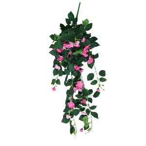 ดอกซากุระประดิษฐ์แบบแขวนผนัง ทำจากพลาสติกและผ้าไหม รูปทรงวงกลม ตกแต่งบ้านสไตล์เรียบง่าย บรรจุภัณฑ์แบบชิ้นเดียว - Product Image 5