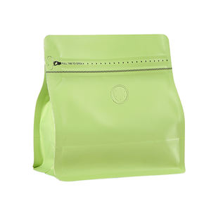 Sac d'emballage de grains de café en papier d'aluminium scellé à huit côtés à gousset latéral CFC avec valve de fond de bloc pour une utilisation en supermarché - Product Image 5