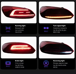 ไฟท้าย LED AURON สำหรับ VW Scirocco แบบใส รุ่นใหม่ อัพเกรดไฟวิ่งกลางวัน 6000K 6000 ลูเมนส์ 36W 12V แบบเสียบใช้งานได้ทันที ปี 2009-2017 - Product Image 2