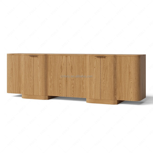 FERLY Moderne 4-Türige Medien-Konsole Luxuriöses TV-Möbel mit Stauraum für Unterhaltungszentrum - Product Image 2