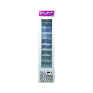 Meisda SD105B 105L Meisda Slim Display Freezer Upright Frost Free Ice Cream Promotion Showcase Freezer