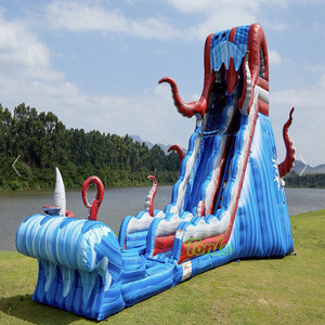 Thương mại cấp lớn Trung Quốc thổi lên trượt nước Công viên khổng lồ ngoài trời lớn giá rẻ trượt nước <span class=keywords><strong>Inflatable</strong></span> với hồ bơi cho người lớn trẻ em - Product Image 4