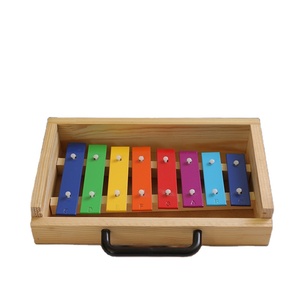 <span class=keywords><strong>Xylophone</strong></span> à percussion 8 tons en métal et plastique, instrument à frapper à la main, vente en gros par les fabricants de Tianjin - Product Image 5