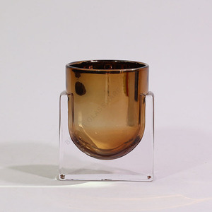 Hot Selling Luxury Aura Empty Scented Candle Holder Unique 16oz Rustic Custom <strong>Decorative</strong> Glass Candle <strong>Jar</strong> with Lid and Box - Product Image 2