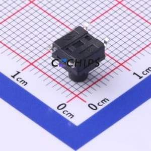 TS-1010GS-BR07026 Tactile Switch SMD-4P,6.2x6.2mm Switch Single Pole Single Throw Round Button 2.6N Vertical Mount - Product Image 2