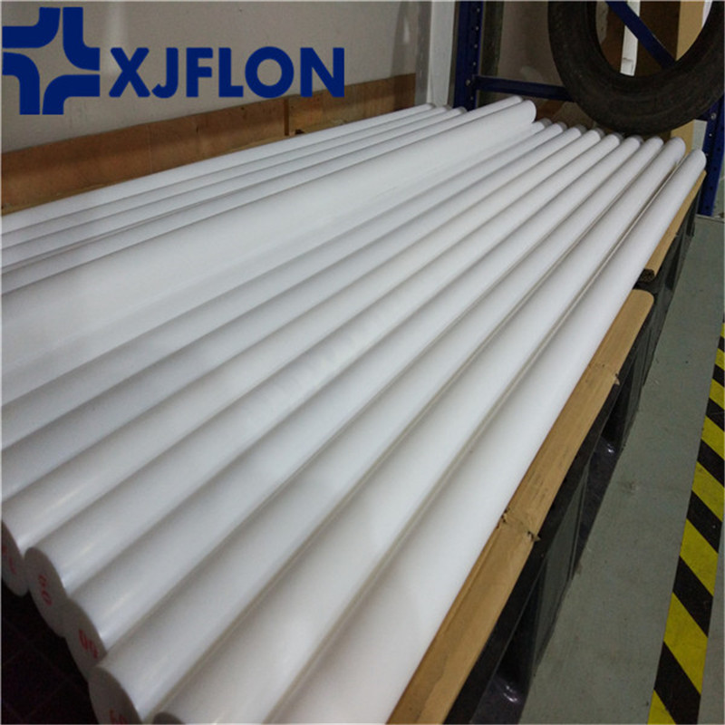 Белый пластиковый литой стержень из ПТФЭ экструдированный стержень F4