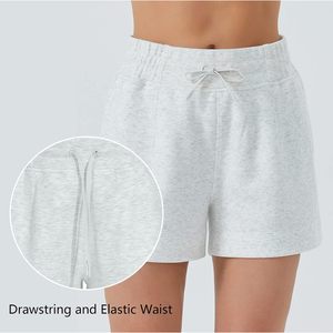 Shorts de sport pour femmes FOXA avec cordon de serrage, taille haute, avec poches, shorts de sport d'été - Product Image 5