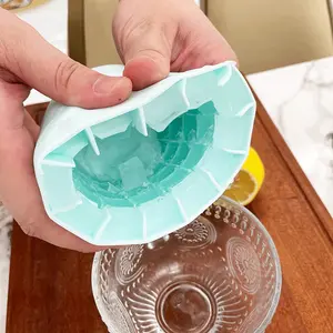 Thiết kế mới Silicone Ice Cube Maker cup xi lanh khay lưới ICE CUBE khuôn làm bằng cấp thực phẩm Silicone và ABS vật liệu giữ