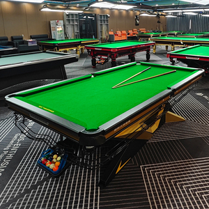 STELLARWAY Table de billard de snooker de style chinois <span class=keywords><strong>8</strong></span> boules, 9 pieds, de haute qualité, écologique, avec emballage personnalisable, pour jeu, avec plateau en ardoise dorée - Product Image 2