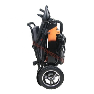 Sedia a Rotelle Elettrica con Schienale Alto, Batteria al Litio su Entrambi i Lati, Motore Doppio <span class=keywords><strong>da</strong></span> 300W, Telaio in Alluminio per Adulti Disabili con Paralisi Cerebrale - Product Image 6