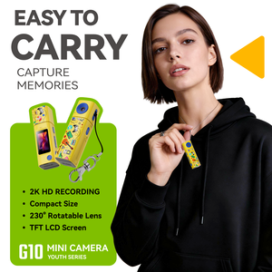 Mini caméra porte-clés HD 2K au design rouge à lèvres, enregistrement 230 °   Caméra à objectif rotatif pour enfants, étudiants et jeunes - Série - Product Image 1