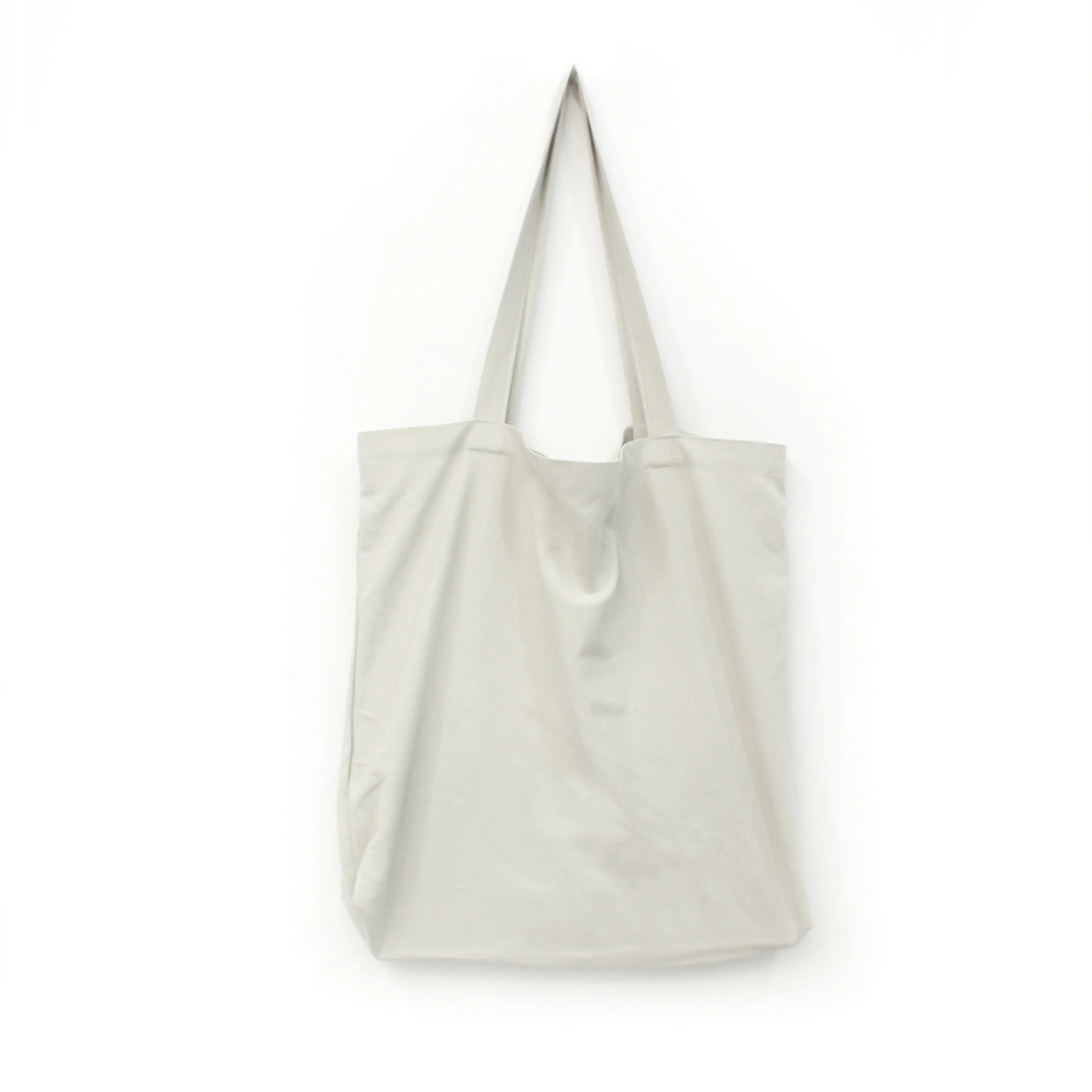 Fabrika fiyat özelleştirilmiş yüksek kaliteli kısa teslim süresi tuval Tote çanta pamuk kanvas alışveriş çantası omuzdan askili çanta