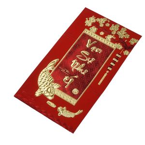 Phong bì đỏ Tết Nguyên đán 2024 & 2025, túi đựng tiền may mắn, quà tặng Tết - Product Image 4