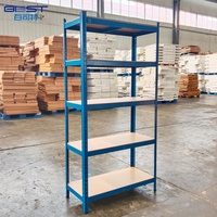 Présentoir porte-outils en entrepôt Étagères de stockage Protection contre la corrosion Étagère en métal Revêtement en poudre Finition Solution de stockage en atelier