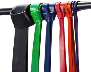 ONESTARSPORTS – bande d'assistance de traction en Latex naturel, bande d'assistance de traction élastique Fitness Power <span class=keywords><strong>Loop</strong></span>, bandes de résistance pour le Yoga - Product Image 1