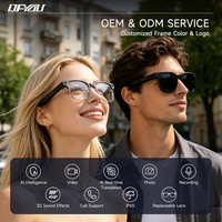Lunettes Intelligentes 16G avec Caméra 8MP, Flash LED, Assistant Vocal, Traduction IA et Fonction de Prise de Vue pour Étudiants - Vente en Gros