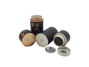 Tube en papier pour poudre d'herbes, emballage biodégradable en papier kraft, boîtes en fer blanc <span class=keywords><strong>et</strong></span> feuille d'aluminium pour café, thé, chocolat, gâteau, sucre - Product Image 3