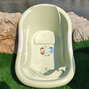 Large Plastic Baby <b>Bath</b> Tub Infant Bathtub With <b>Support</b> 0-12 Months Mixed Color - Product Image 3
