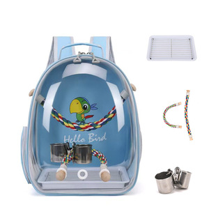 กระเป๋าใส่สัตว์ปีกแบบใส รูปทรงแคปซูลอวกาศ กระเป๋าเป้สะพายหลังสำหรับนกแก้ว นกค๊อกคาเทล กระเป๋าสำหรับขนส่งสัตว์เลี้ยง กระเป๋าไปโรงเรียน อุปกรณ์สำหรับนก - Product Image 5