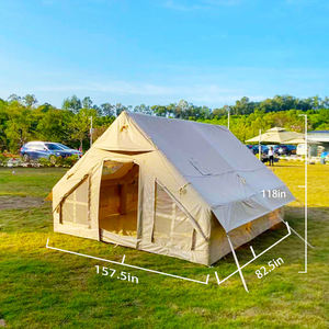 Cotton Waterproof Portable Summer Luxury Camping <b>Tent</b> for 3-4 People-High Quality Quick Automatic Opening 6.4 One Bedroom - Product Image 1