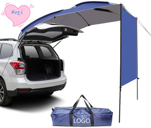 Woqi Waterproof Auto <strong>Canopy</strong> Camper Trailer Tent <strong>Roof</strong> Top for SUV Minivan Hatchback Camping Outdoor Travel 5-6 Persons - Product Image 1