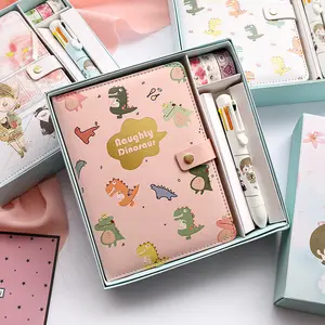 Prijzenset Schattige Magnetische Gesp Boek Acht Kleur Balpen Papieren Tape Cadeau Voor Kind Kawaii Briefpapier Studenten Schoolbenodigdheden