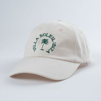 Gorra de Papá de Color Blanco Personalizable de Yukaihe, Gorras de Papá con Bordado de Letras Planas, Nuevo Diseño, Gorra de Papá de Tela de Algodón