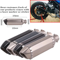 Pot d'échappement de moto AORUN, longueur 370 mm, placement supérieur, haute qualité, nouveau design China-Chic, acier inoxydable 304